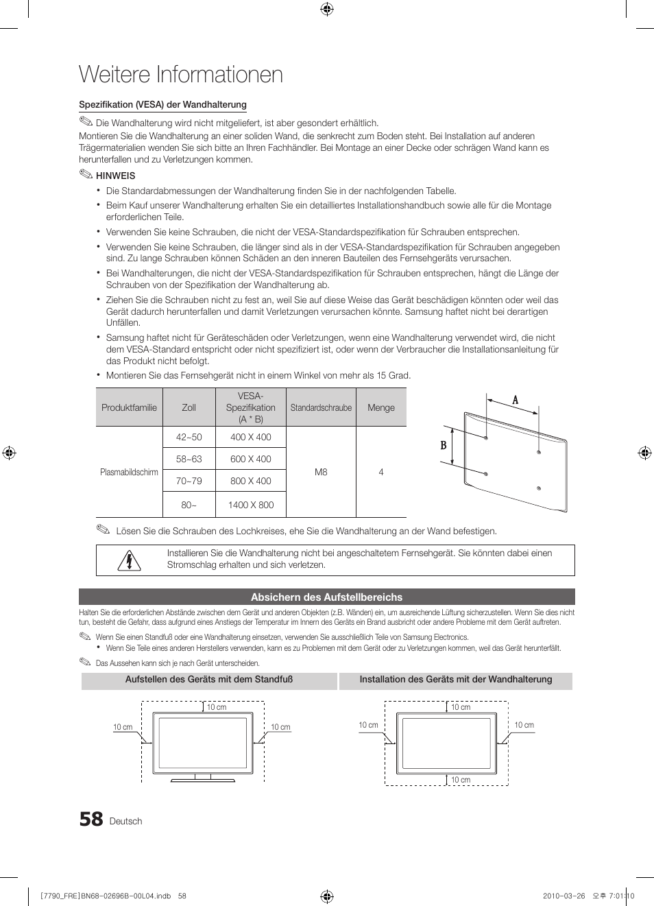 Weitere informationen | Samsung PS63C7700YS User Manual | Page 186 / 258