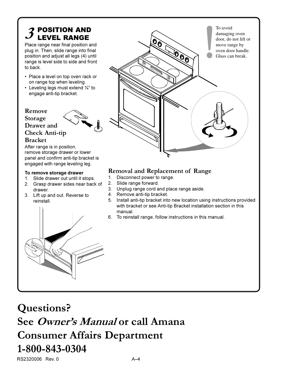 Amana RS2320006 User Manual | Page 20 / 39