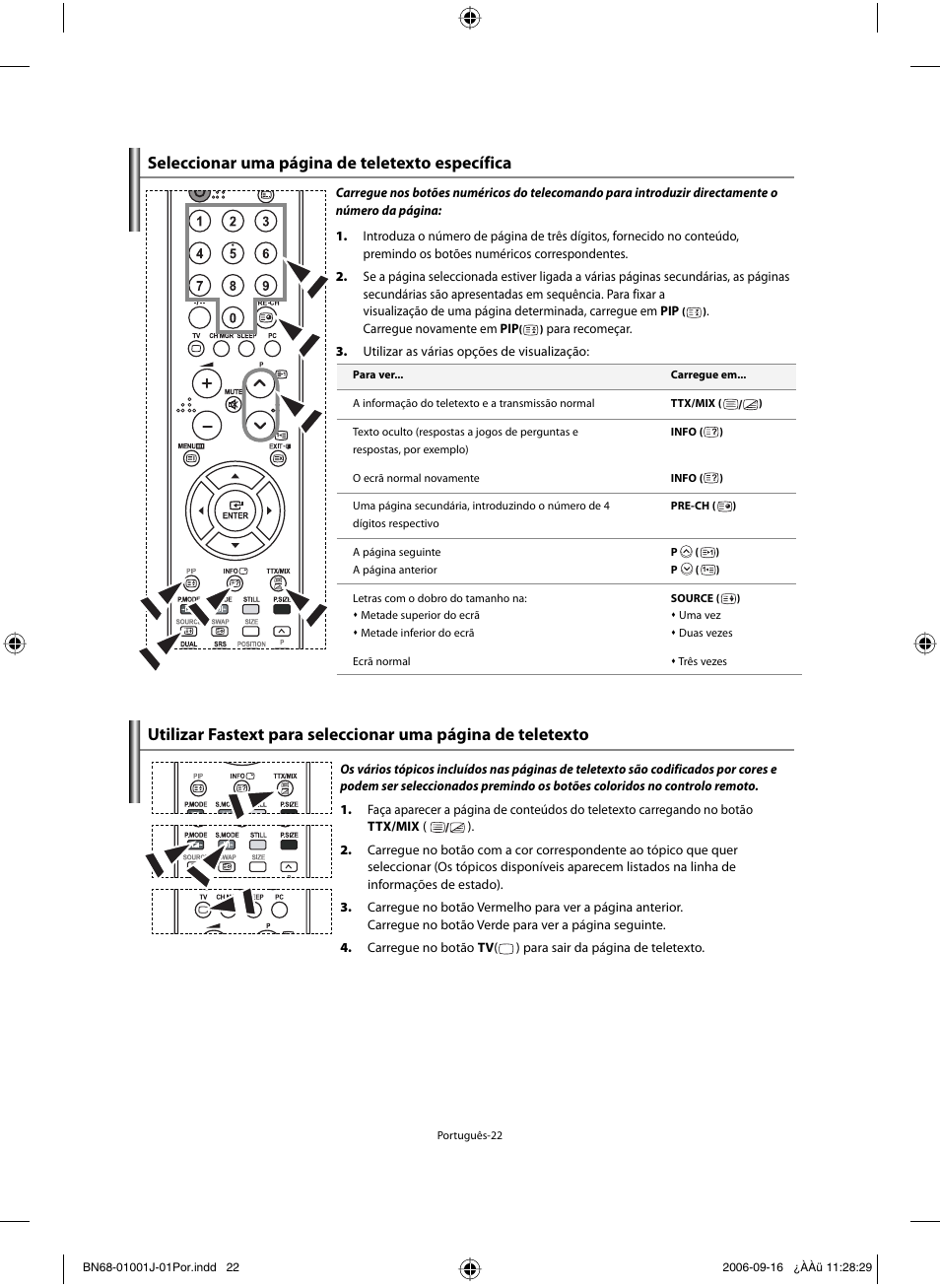 Seleccionar uma página de teletexto específica | Samsung LE32R32B User Manual | Page 154 / 187