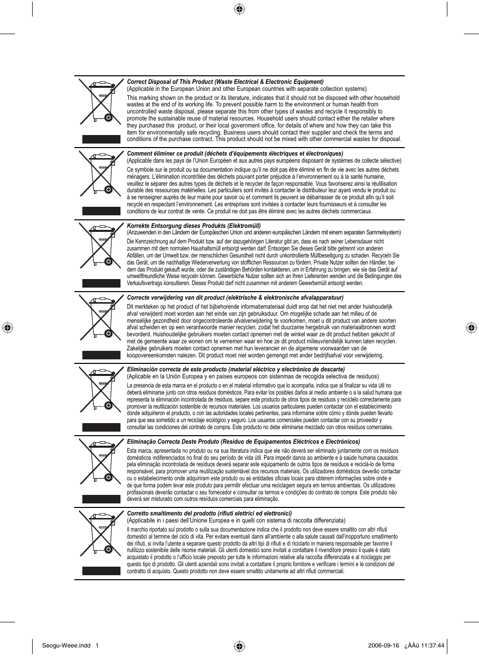 Samsung LE32R32B User Manual | Page 187 / 187