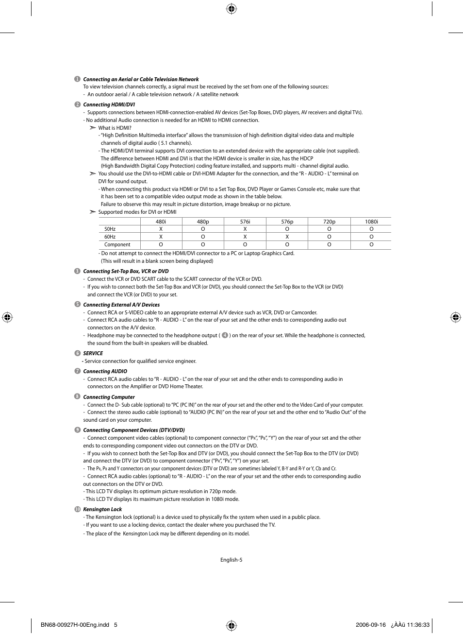 Samsung LE32R32B User Manual | Page 7 / 187