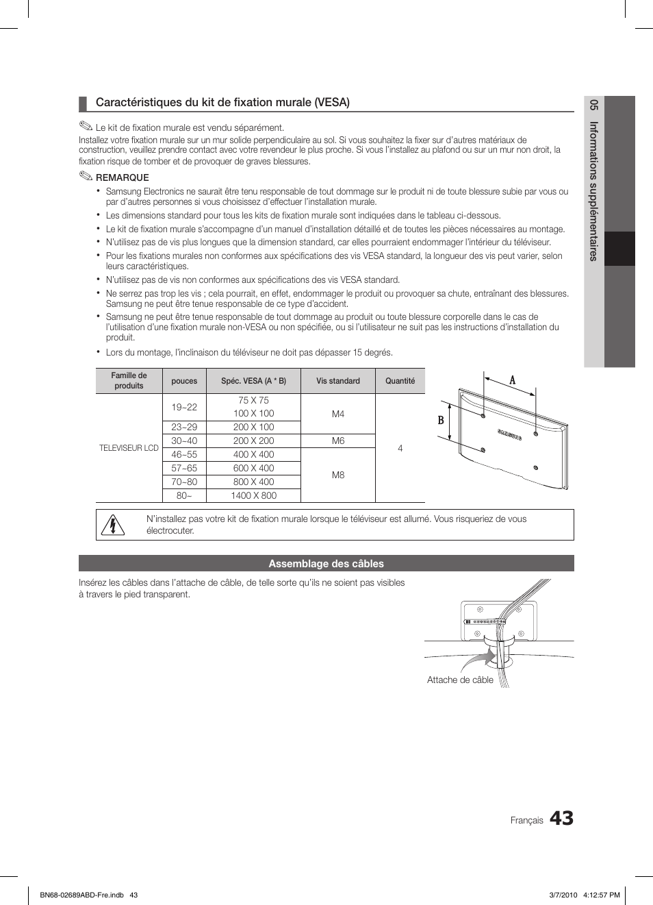 Samsung LE37C630K1W User Manual | Page 141 / 197