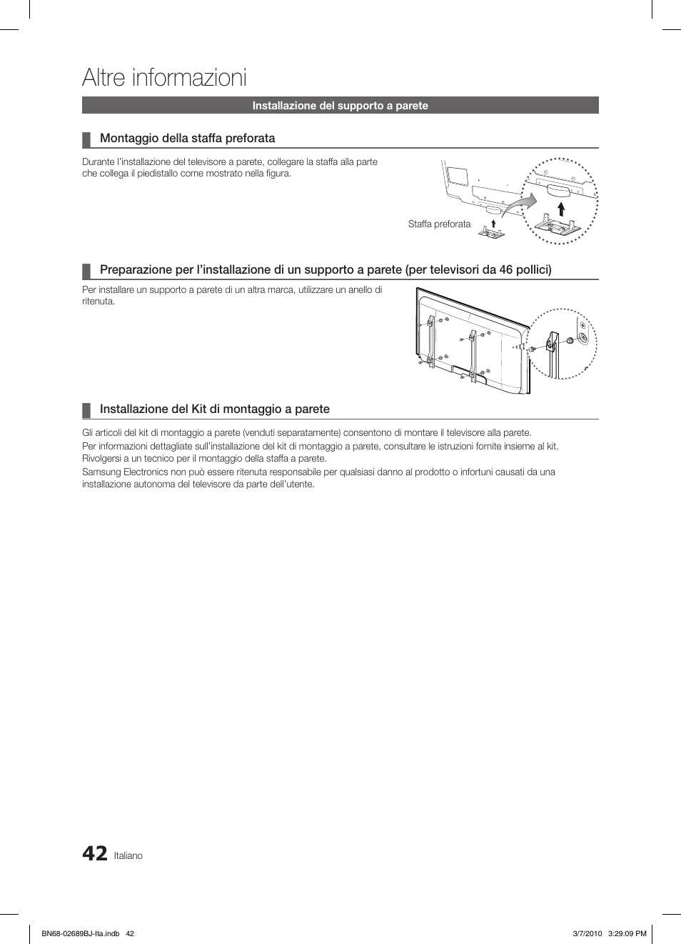 Altre informazioni | Samsung LE37C630K1W User Manual | Page 189 / 197