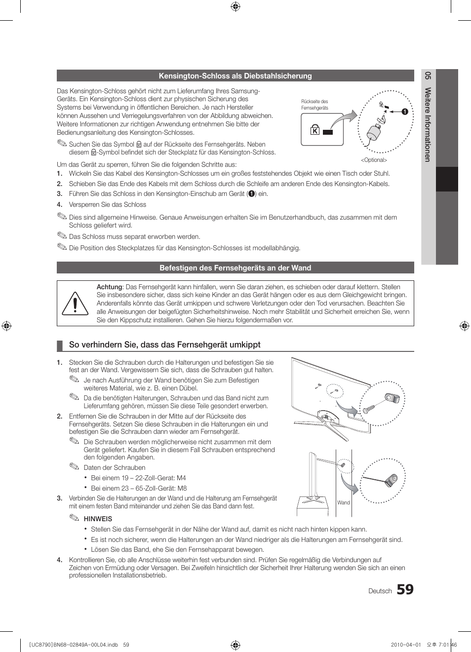 Samsung UE46C8700XS User Manual | Page 123 / 258