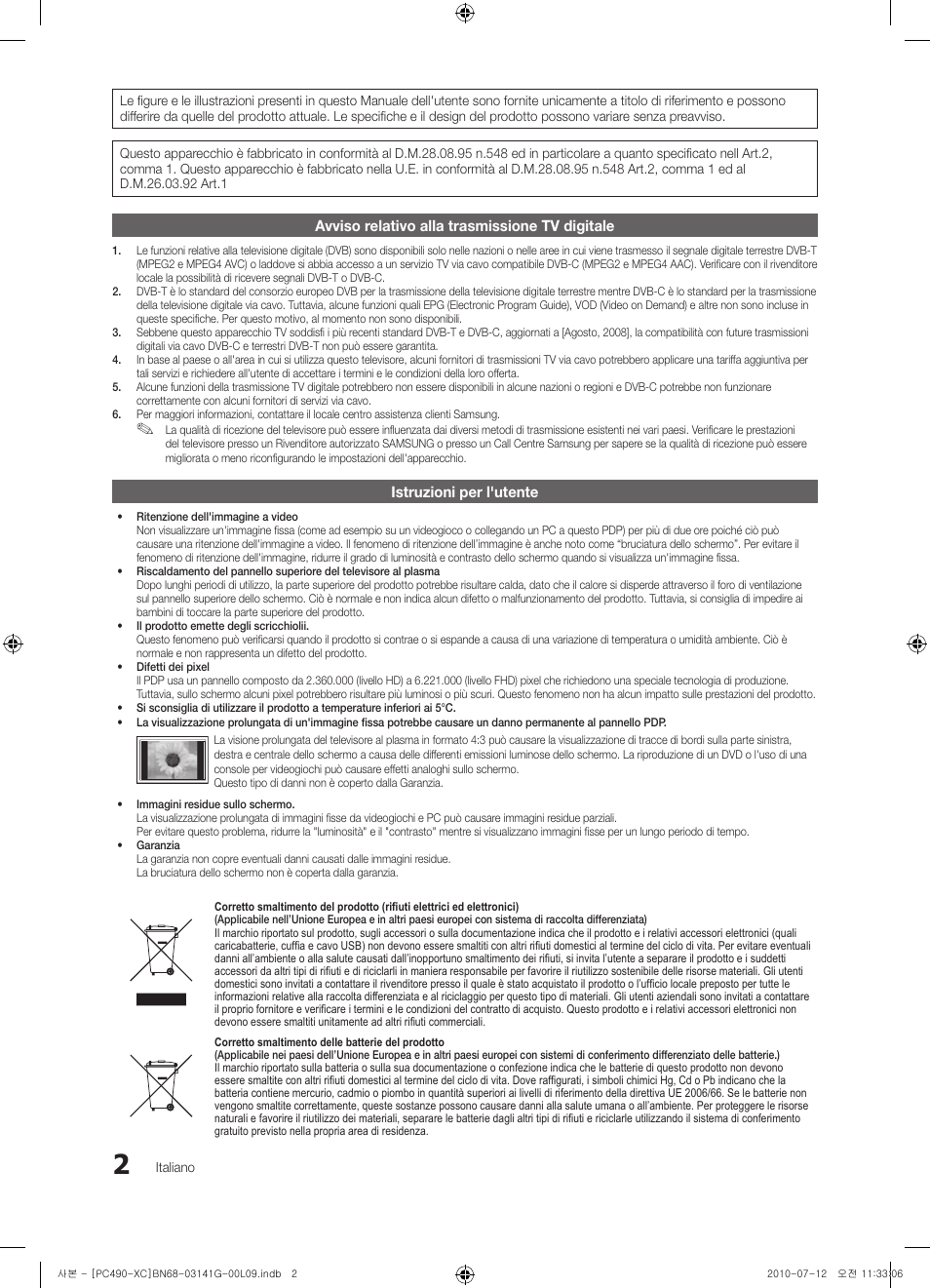 Samsung PS50C490B3W User Manual | Page 170 / 382