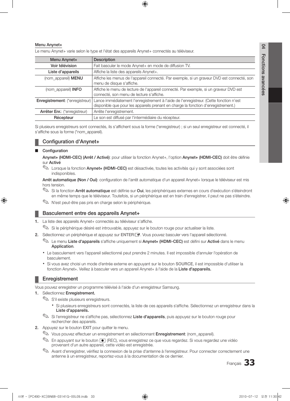 Samsung PS50C490B3W User Manual | Page 75 / 382