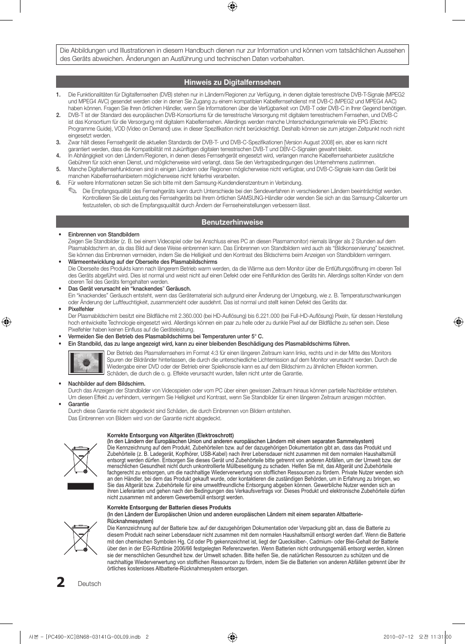 Samsung PS50C490B3W User Manual | Page 86 / 382