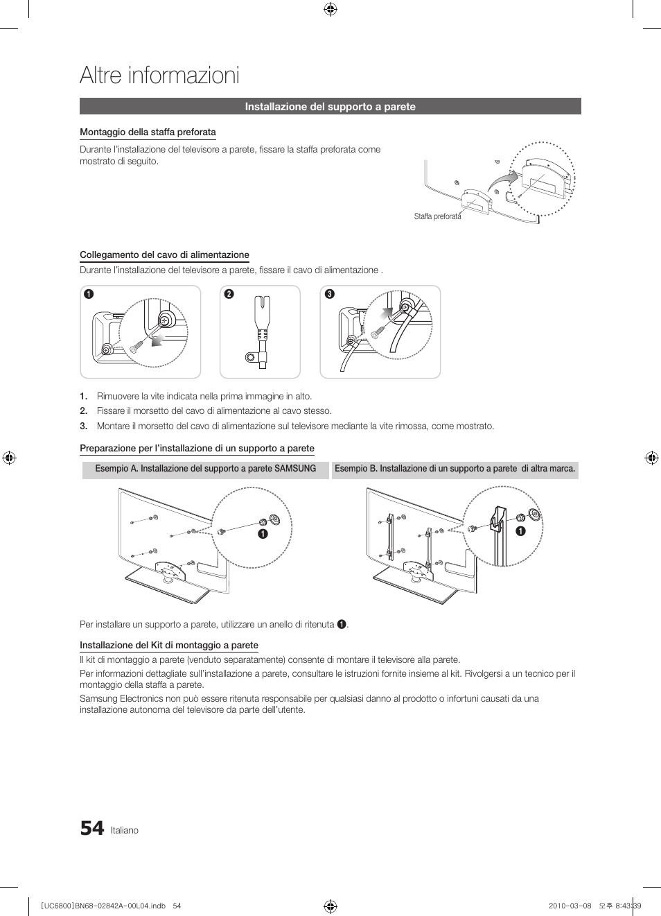 Altre informazioni | Samsung UE37C6820US User Manual | Page 240 / 249