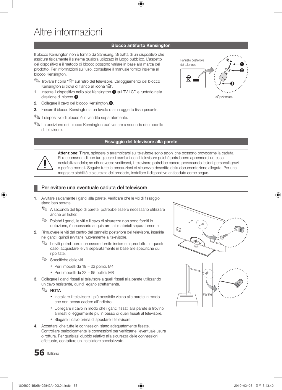 Altre informazioni | Samsung UE37C6820US User Manual | Page 242 / 249