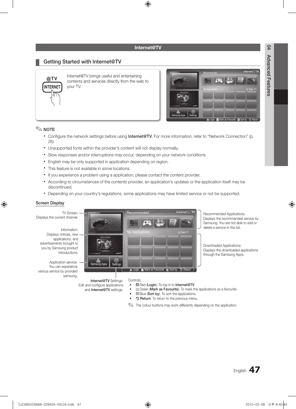 Samsung UE37C6820US User Manual | Page 47 / 249