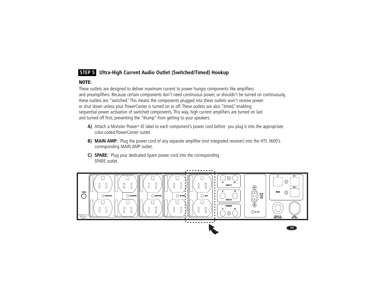 Monster Power Reference PowerCenter HTS 3600 User Manual | Page 18 / 48