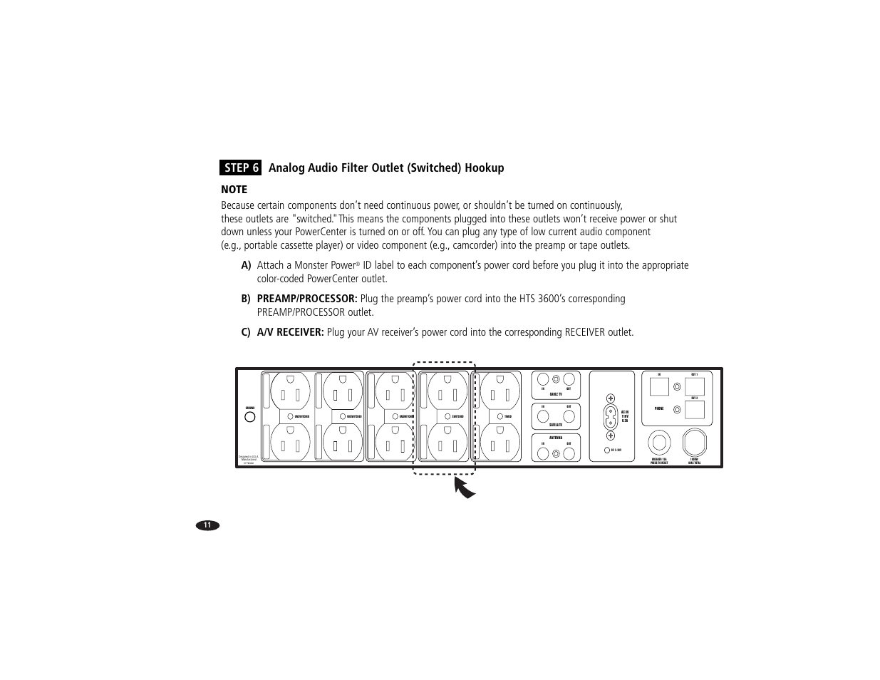 Monster Power Reference PowerCenter HTS 3600 User Manual | Page 19 / 48