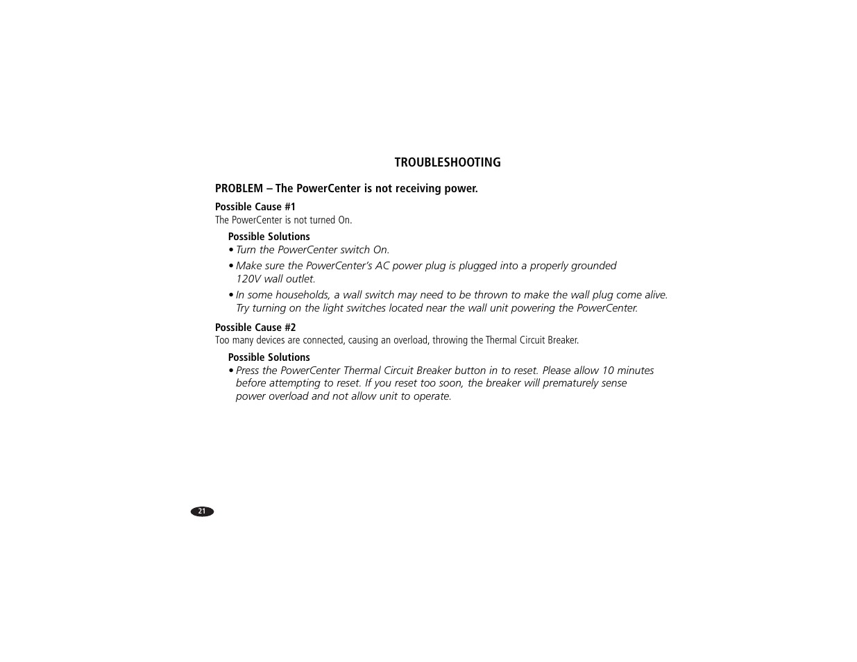 Monster Power Reference PowerCenter HTS 3600 User Manual | Page 29 / 48