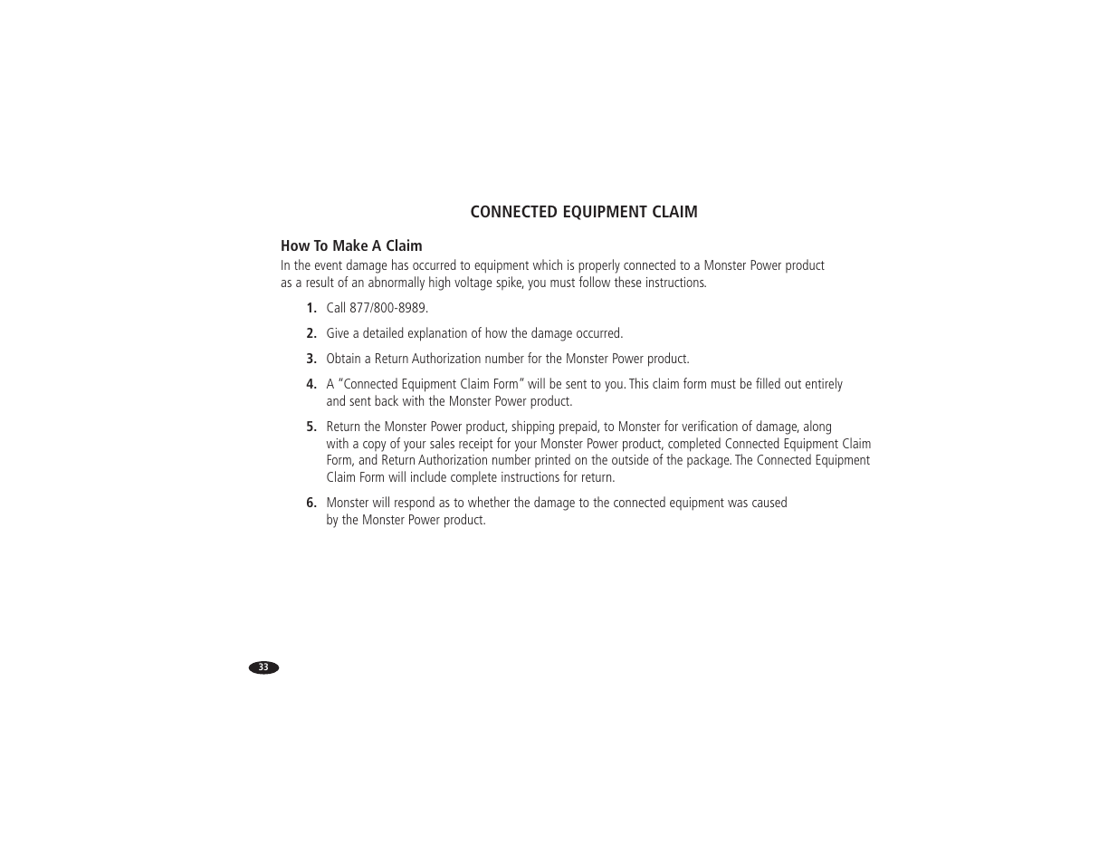 Monster Power Reference PowerCenter HTS 3600 User Manual | Page 41 / 48