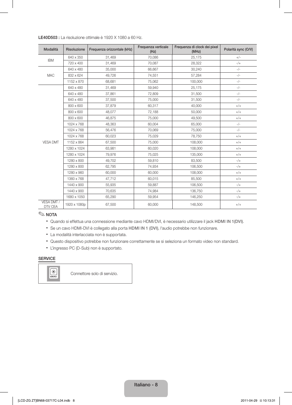 Samsung LE40D503F7W User Manual | Page 50 / 58