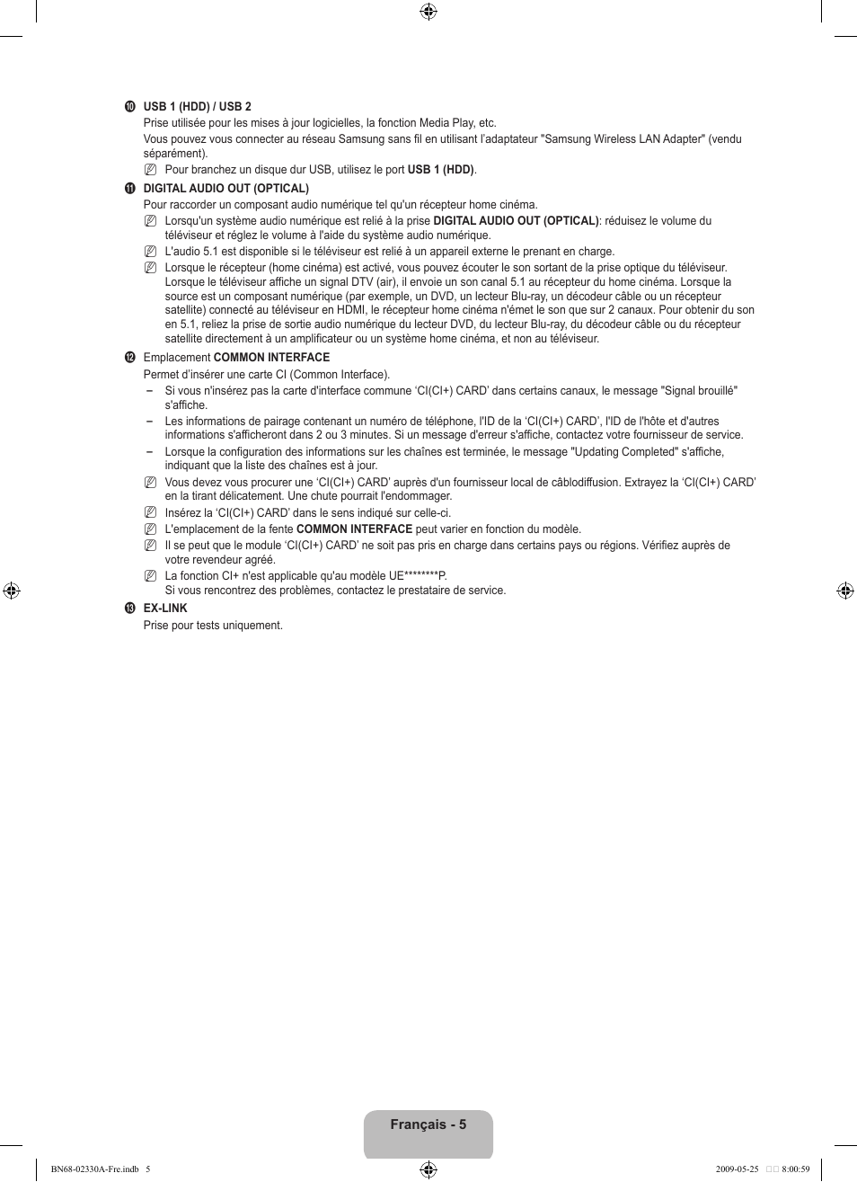 Samsung UE46B8090XW User Manual | Page 168 / 317