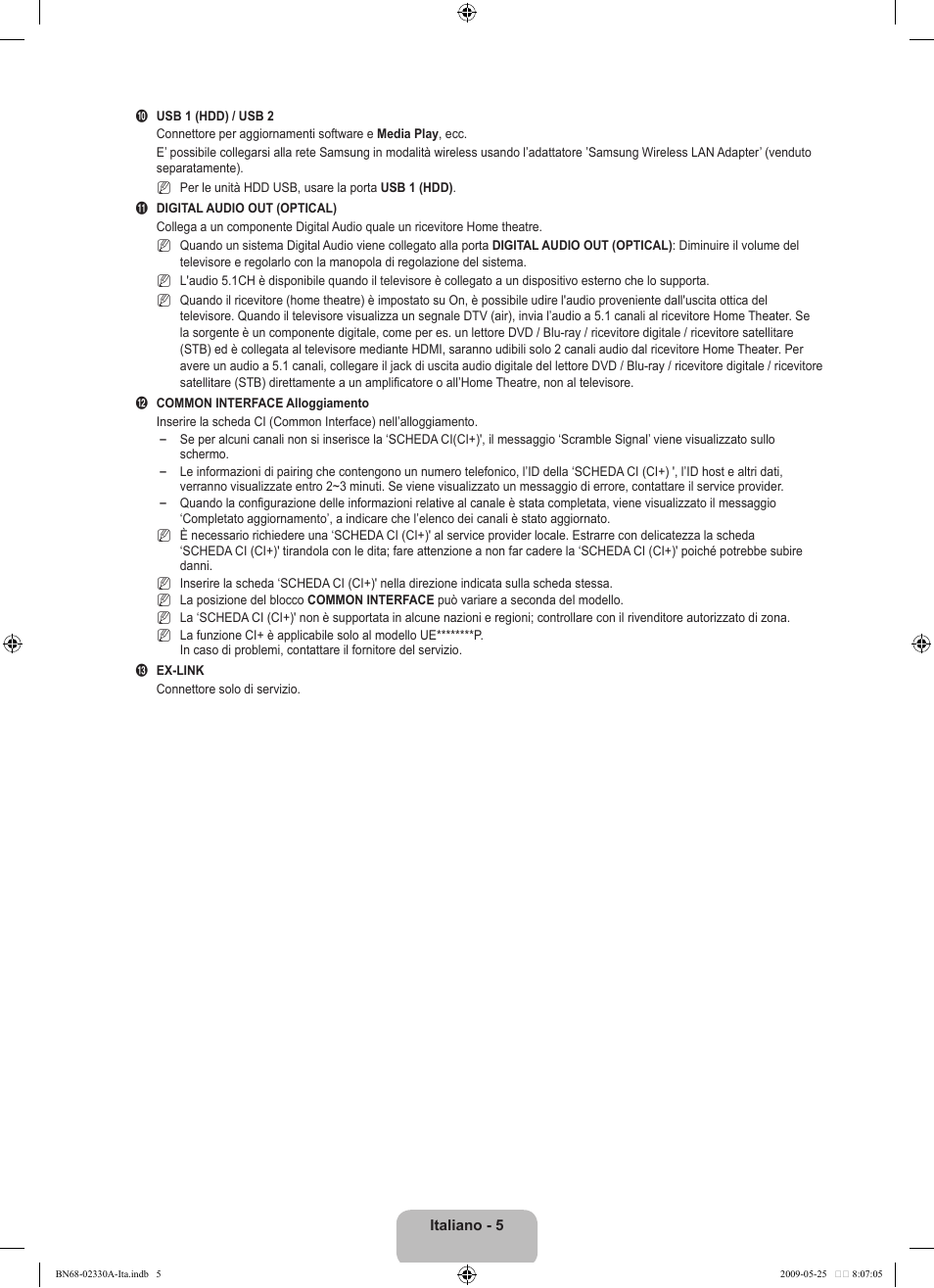 Samsung UE46B8090XW User Manual | Page 242 / 317