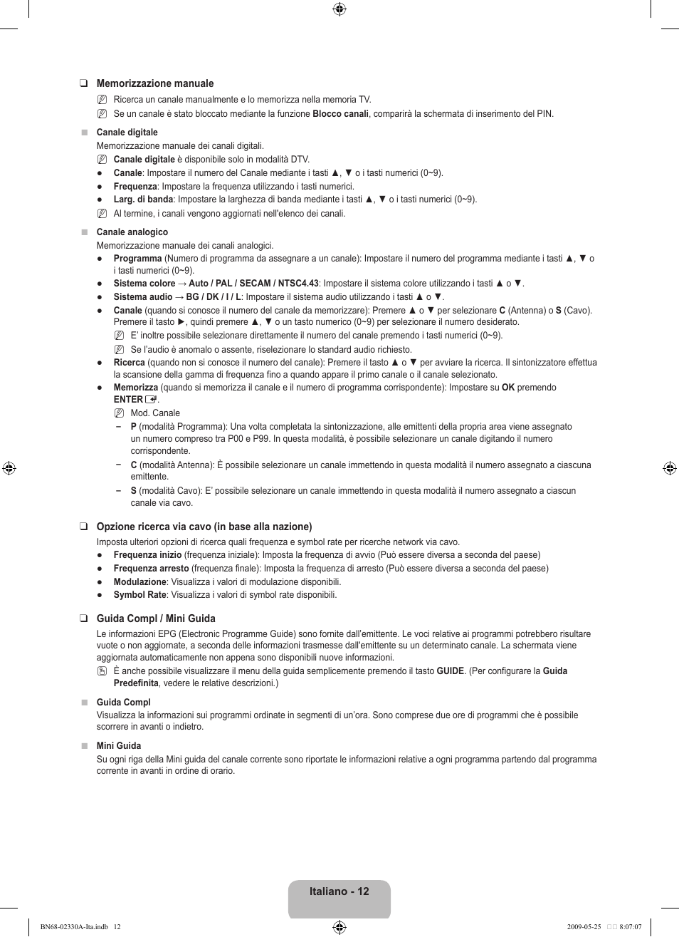 Samsung UE46B8090XW User Manual | Page 249 / 317
