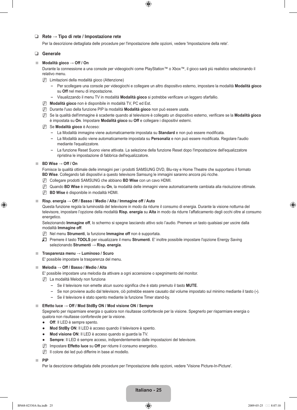 Samsung UE46B8090XW User Manual | Page 262 / 317