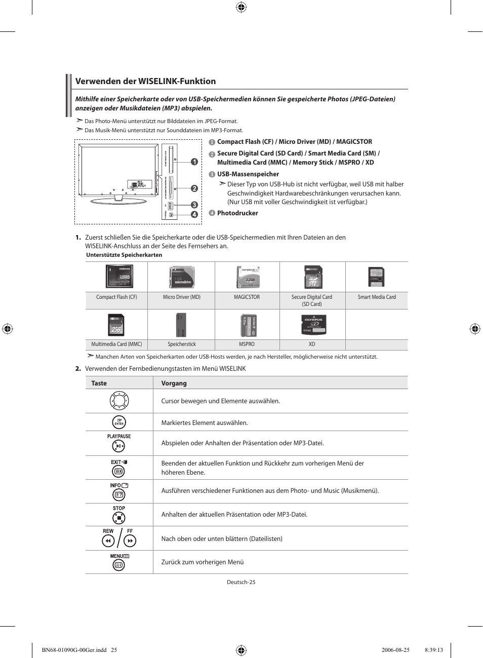 Verwenden der wiselink-funktion | Samsung LE40M71B User Manual | Page 117 / 320
