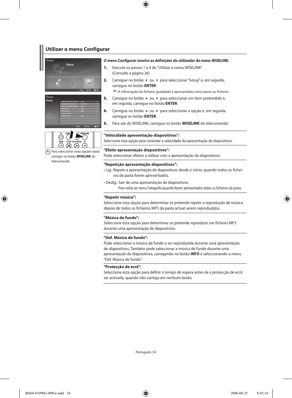Utilizar o menu configurar | Samsung LE40M71B User Manual | Page 261 / 320