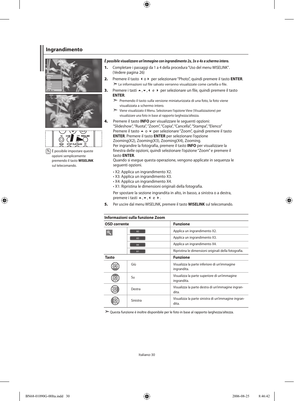 Ingrandimento | Samsung LE40M71B User Manual | Page 302 / 320
