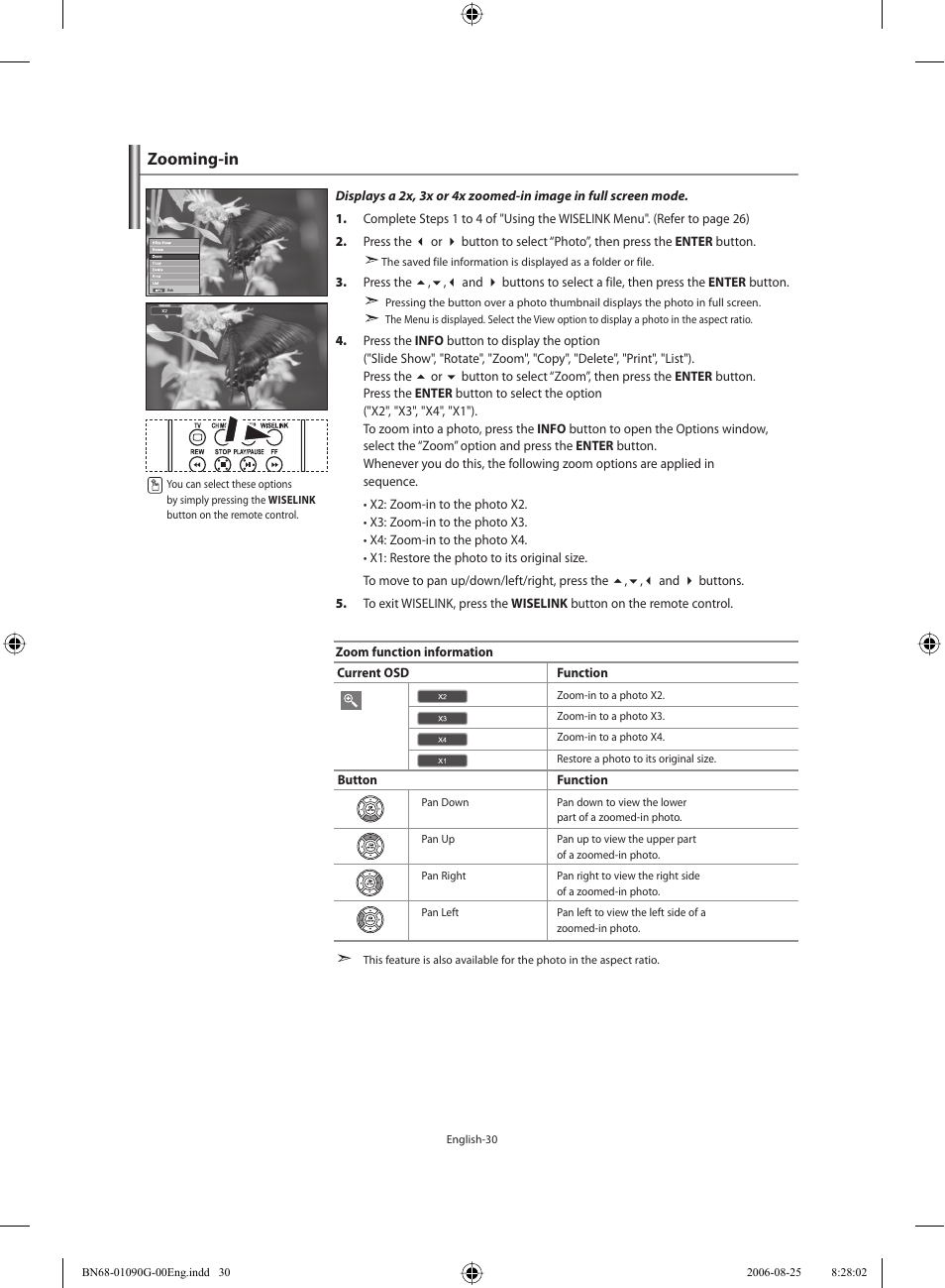 Zooming-in | Samsung LE40M71B User Manual | Page 32 / 320