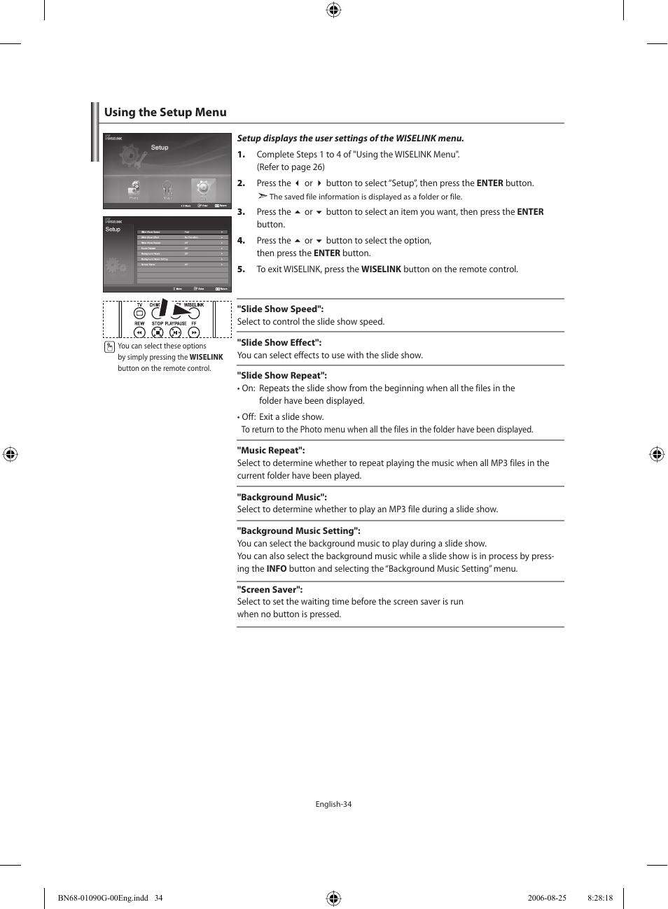 Using the setup menu | Samsung LE40M71B User Manual | Page 36 / 320