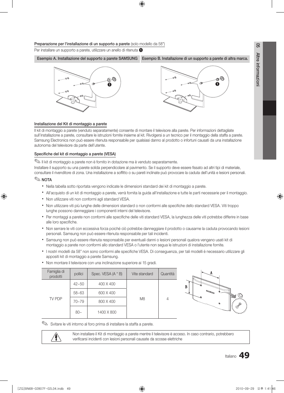 Samsung PS58C6500TW User Manual | Page 214 / 221