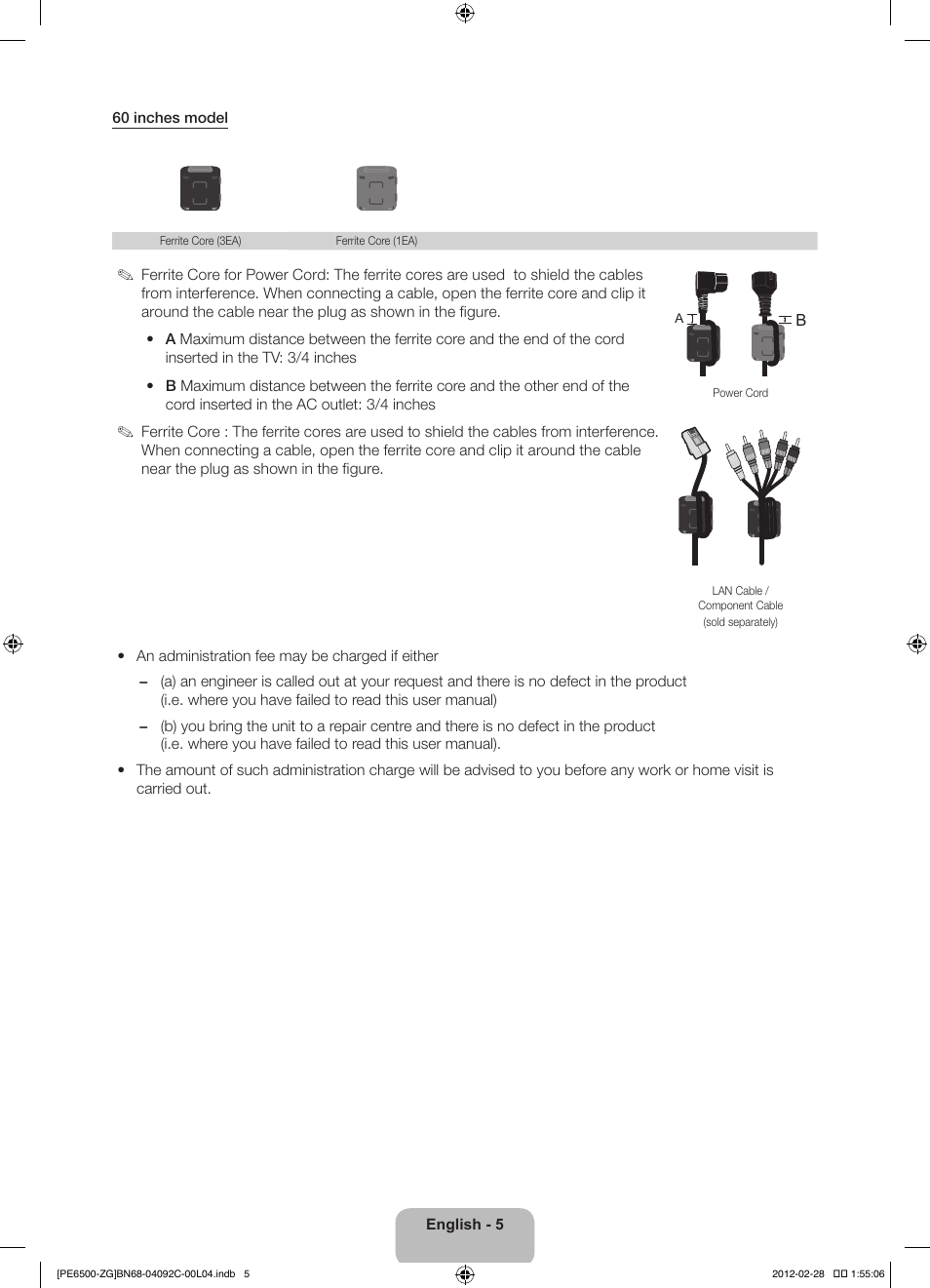 Samsung PS51E6500ES User Manual | Page 5 / 90