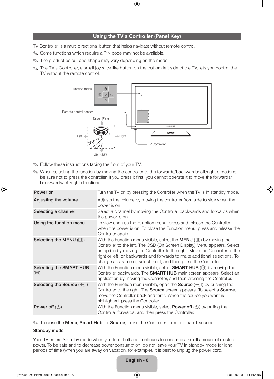 Samsung PS51E6500ES User Manual | Page 6 / 90
