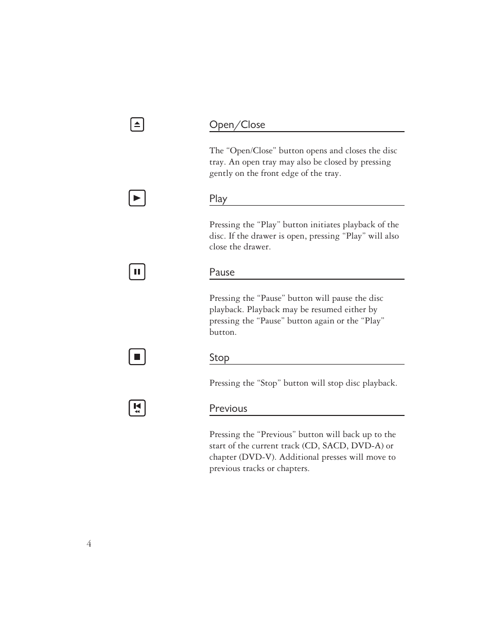 Ayre Acoustics Multi-Component Backlit Remote User Manual | Page 6 / 20