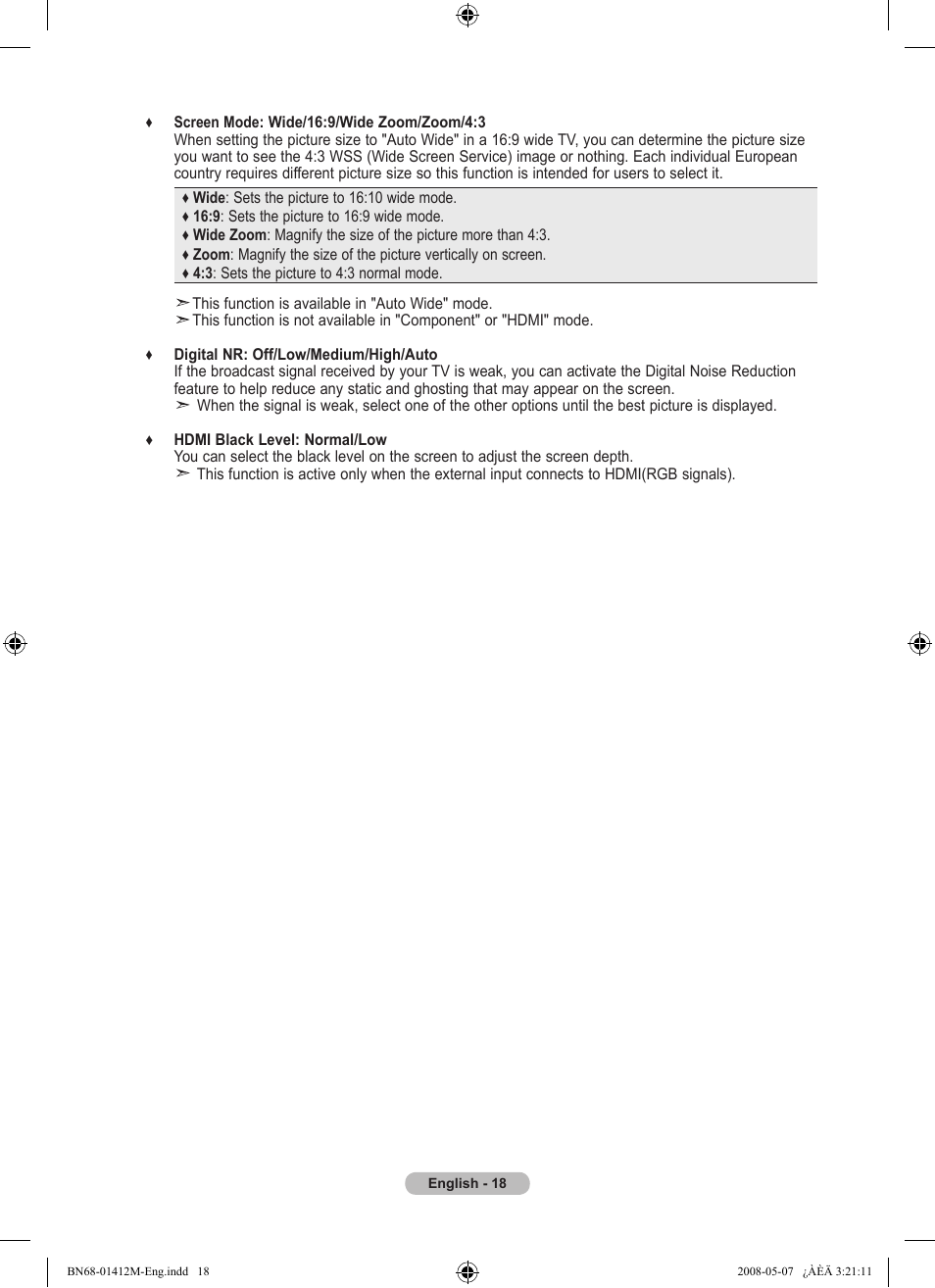 Samsung LE22A656A1D User Manual | Page 20 / 403