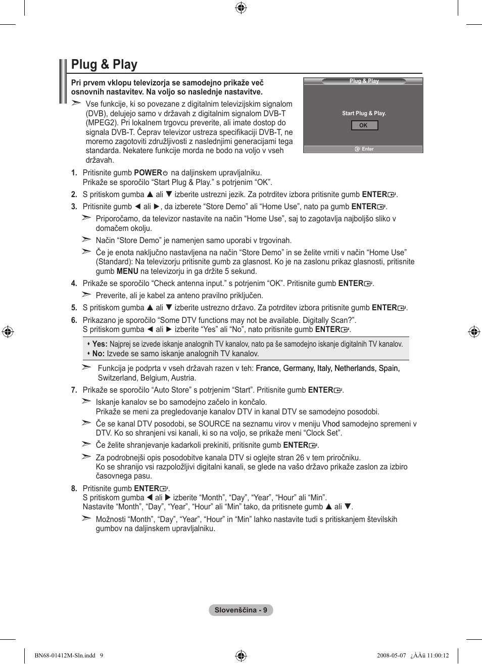 Plug & play | Samsung LE22A656A1D User Manual | Page 362 / 403