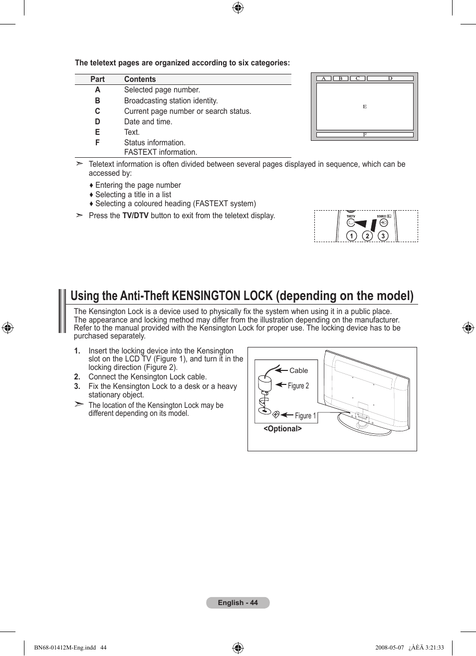 Samsung LE22A656A1D User Manual | Page 46 / 403