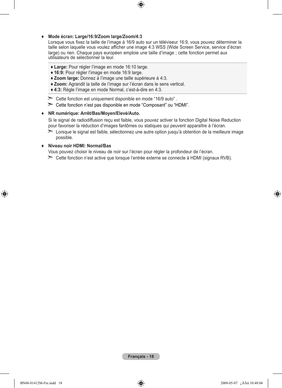 Samsung LE22A656A1D User Manual | Page 70 / 403