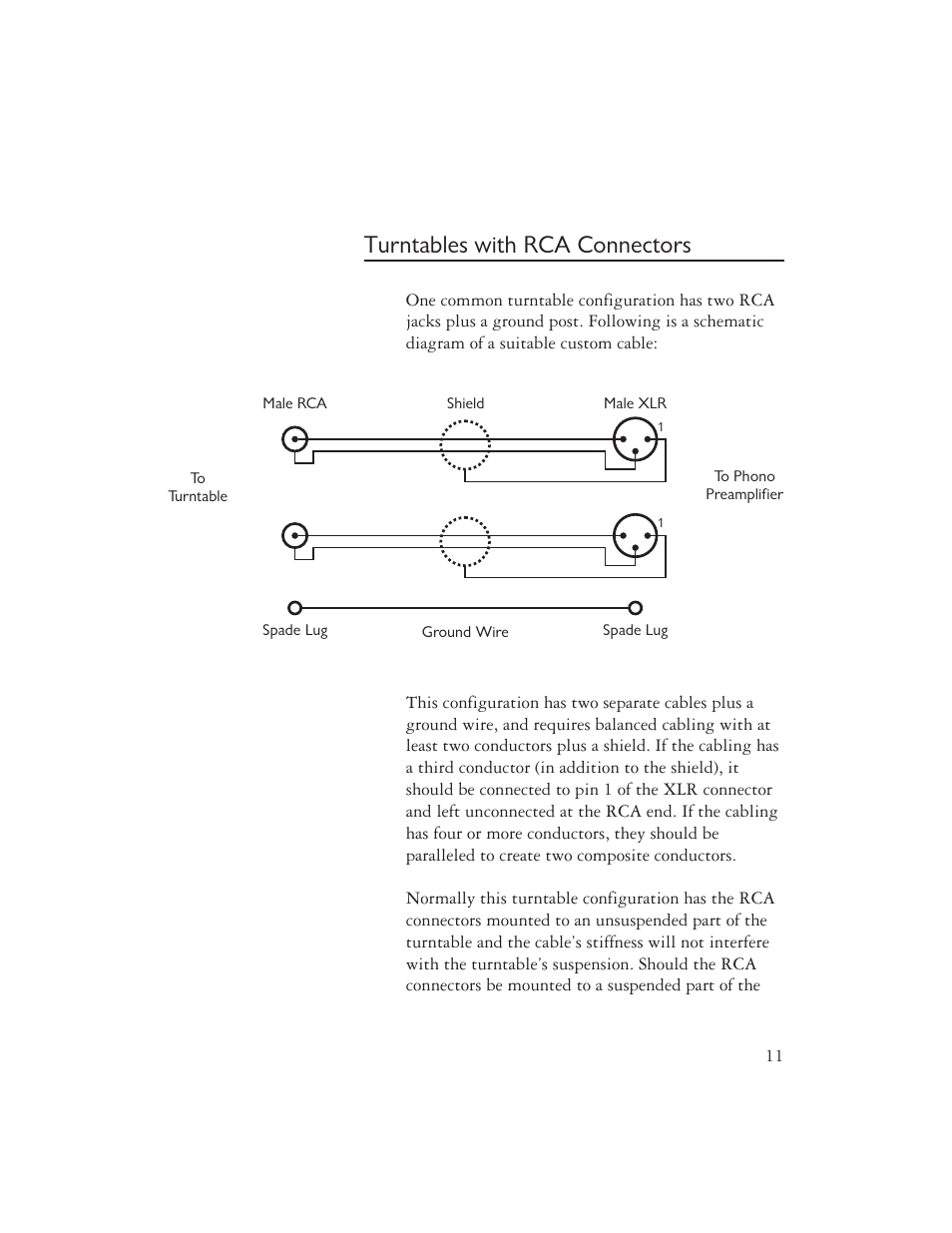 Turntables with rca connectors | Ayre Acoustics P-5XE User Manual | Page 13 / 24