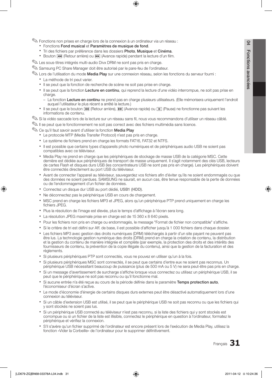 Samsung LE46D679M3S User Manual | Page 139 / 217