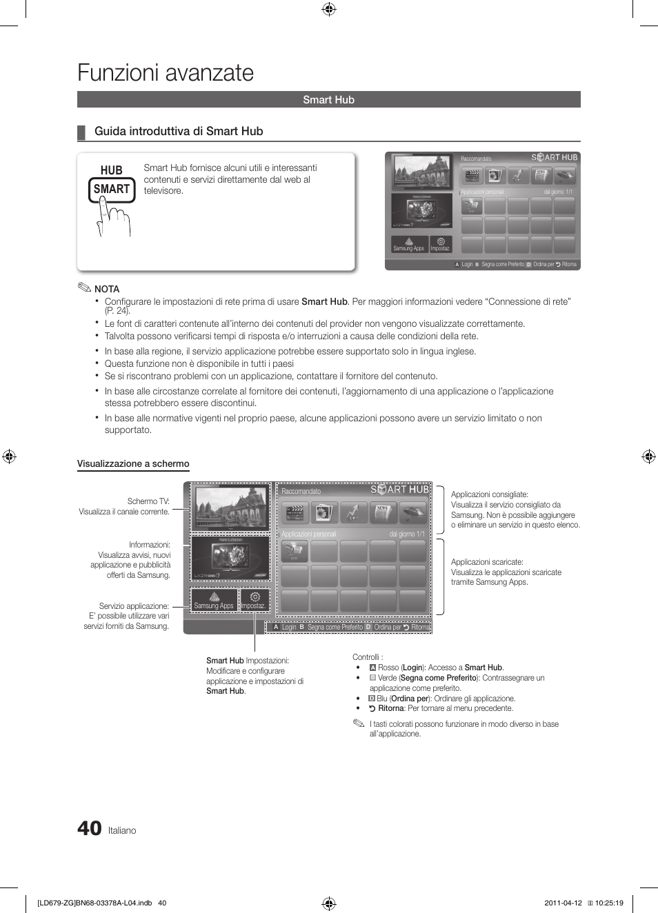 Funzioni avanzate | Samsung LE46D679M3S User Manual | Page 202 / 217