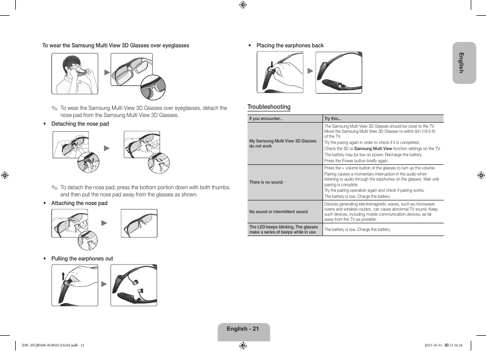 Samsung KE55S9CSL User Manual | Page 21 / 97