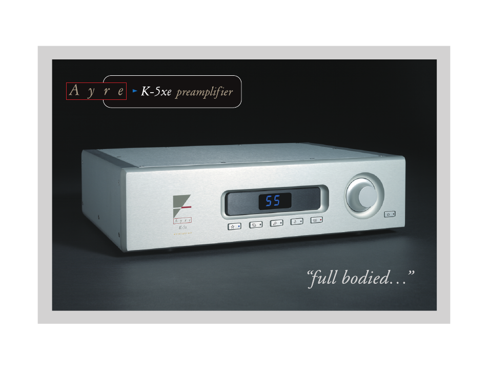 Ayre Acoustics K-5xe User Manual | 2 pages