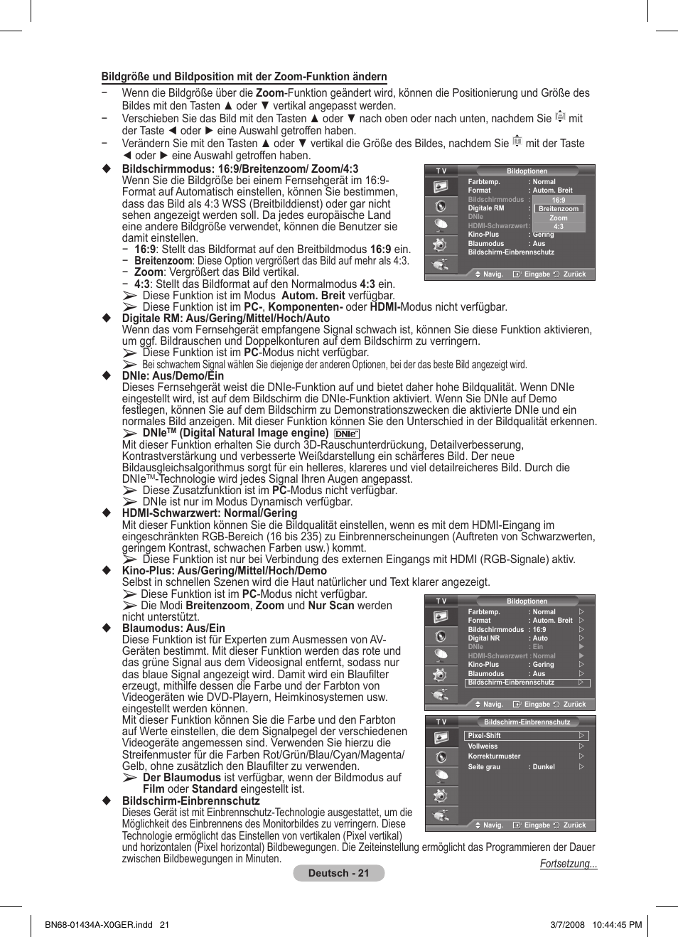 Samsung PS50A551S3R User Manual | Page 122 / 601