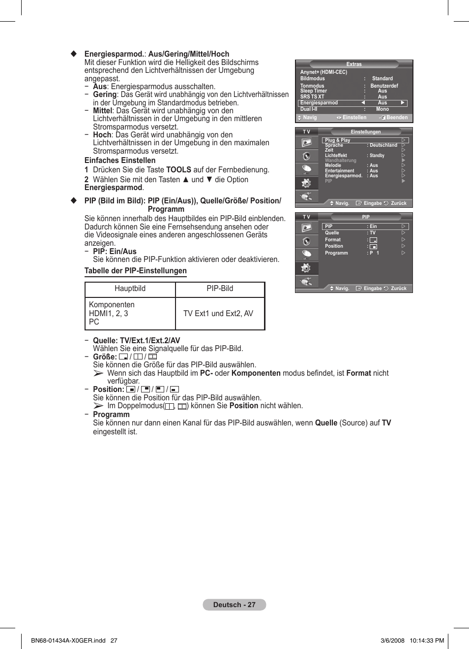 Samsung PS50A551S3R User Manual | Page 128 / 601