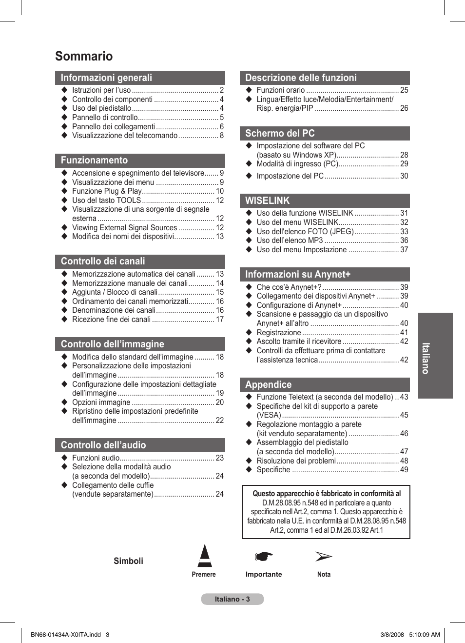 Samsung PS50A551S3R User Manual | Page 204 / 601