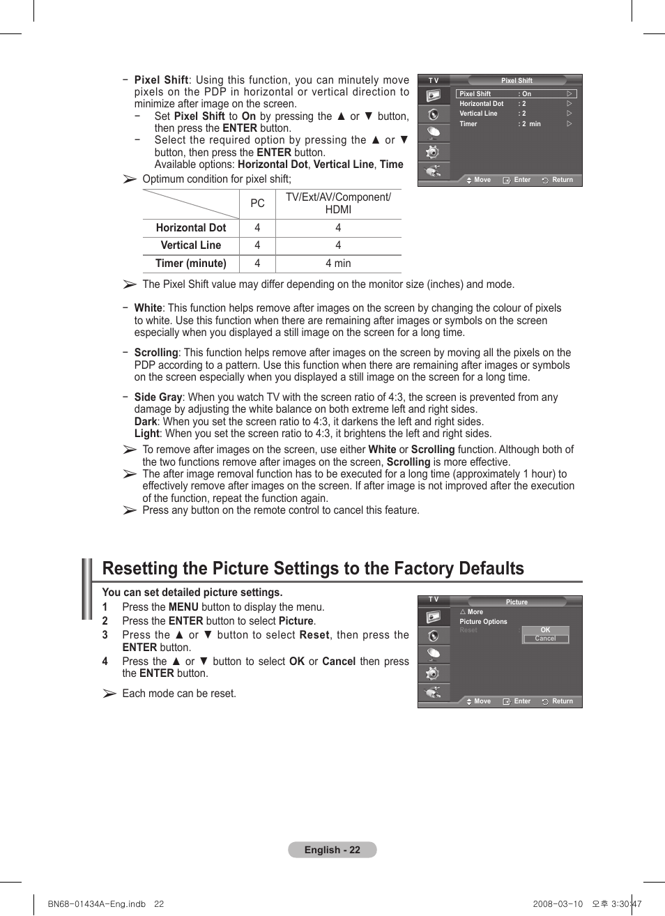 Samsung PS50A551S3R User Manual | Page 22 / 601