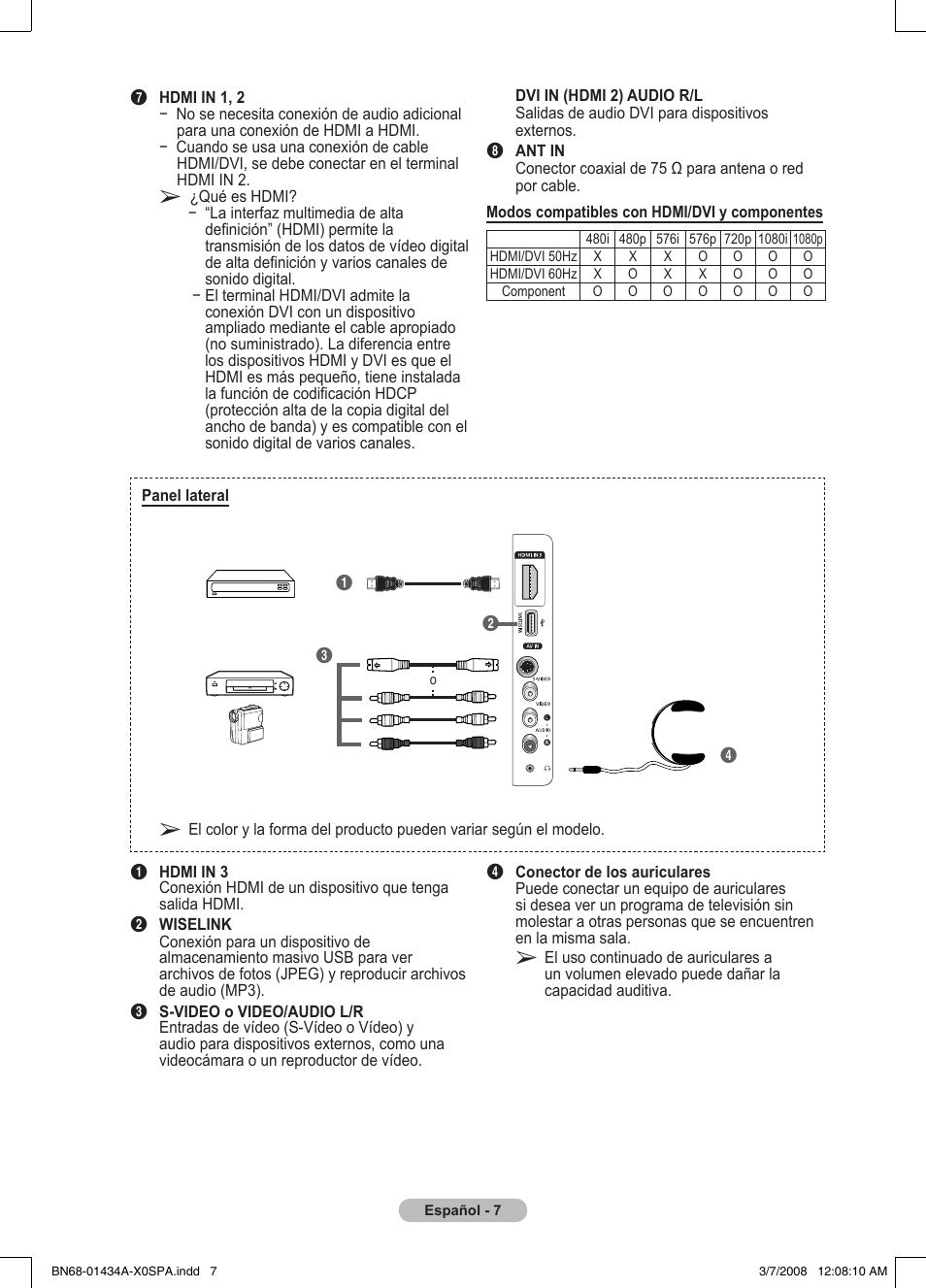 Samsung PS50A551S3R User Manual | Page 258 / 601