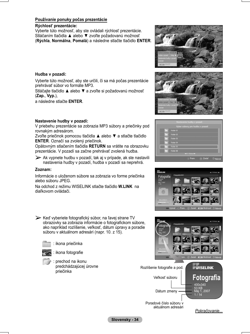 Fotografia | Samsung PS50A551S3R User Manual | Page 534 / 601