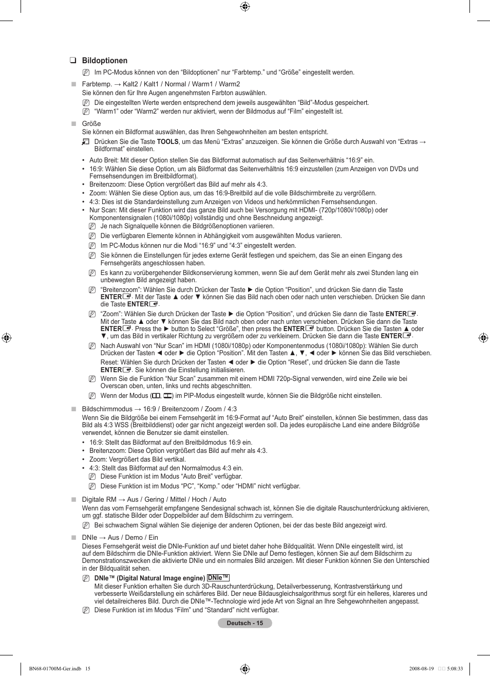 Samsung LE46A756R1M User Manual | Page 137 / 422