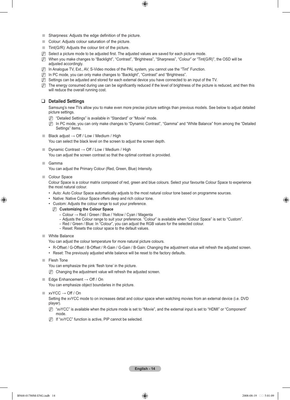 Samsung LE46A756R1M User Manual | Page 16 / 422