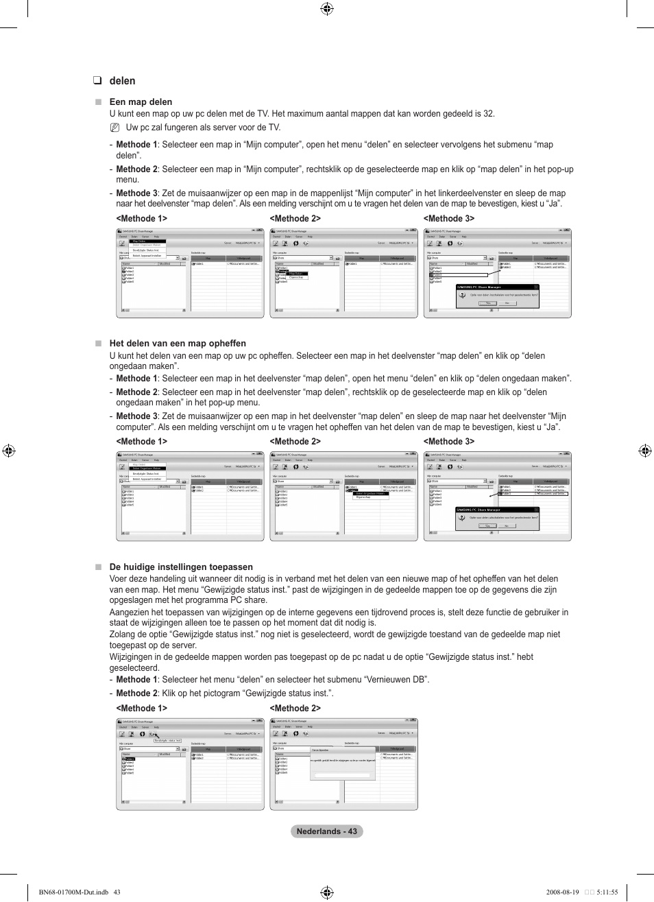 Delen | Samsung LE46A756R1M User Manual | Page 225 / 422